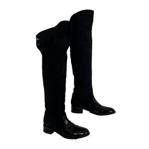 Violavinca Suede Knee-High Boots Womens EU Size 38 Made in Italy